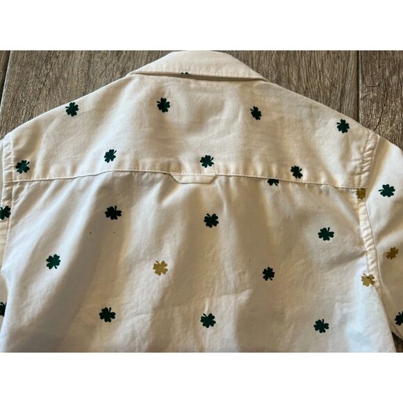 Denim & Flower Luck of the Irish Shirt Notre Dame boys 5 6 Clover Lucky - Picture 7 of 7